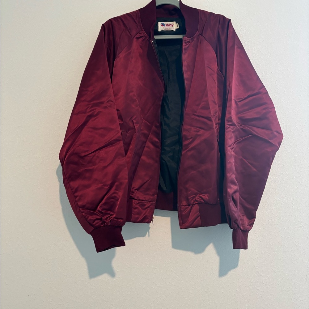 Ashley By 26 International Deep Red Bomber Jacket - Picture 2 of 4